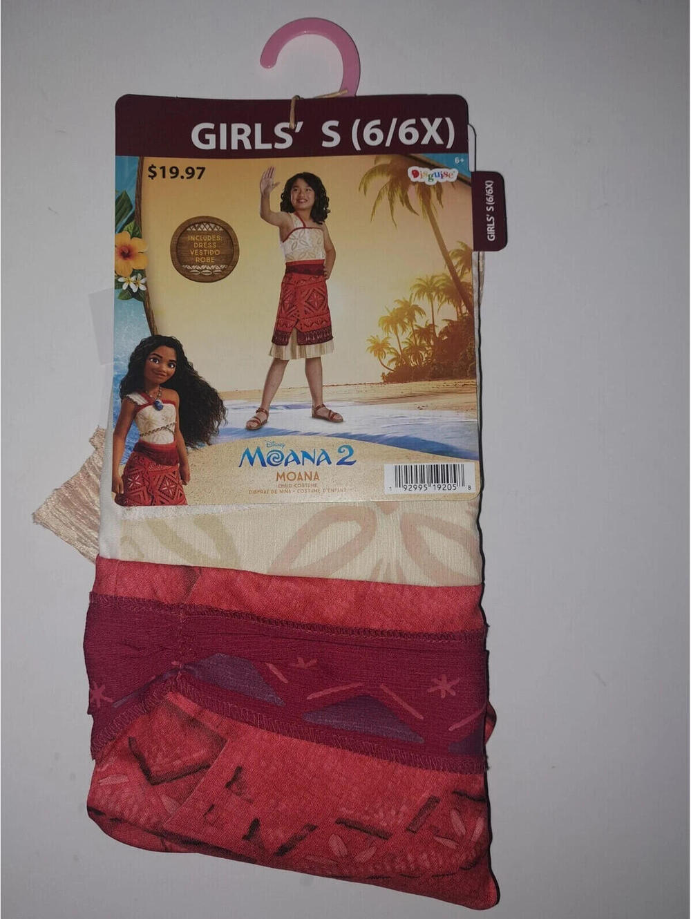 Moana 2 Disney Costume Girls Costume Halloween Cosplay Size Small 6/6X NEW 2024